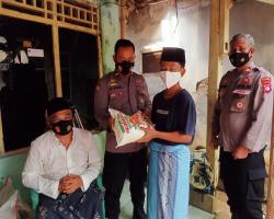 Setengah Ton Beras di Salurkan Sat Binmas Polres Lebak ke Yayasan anak