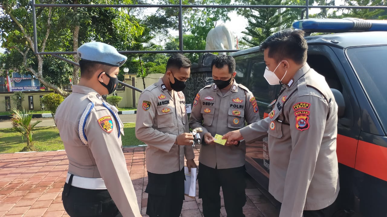 Jelang Pilkades, Bag Log Dan Si Propam Polres Lebak Polda Banten Cek K