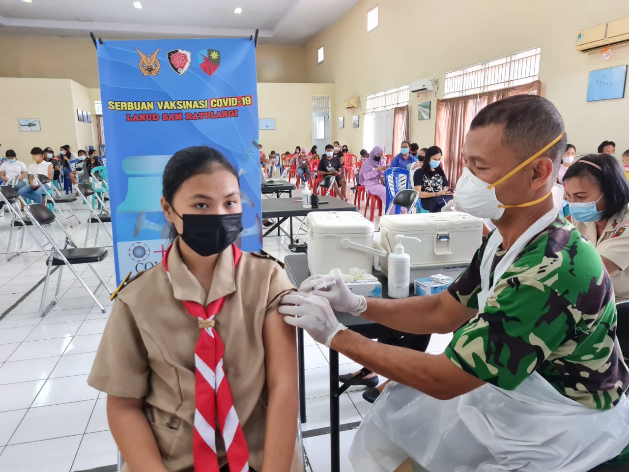 Generasi Milenial Dominasi Serbuan Vaksinasi Di Lanud Sam Ratulangi Ma