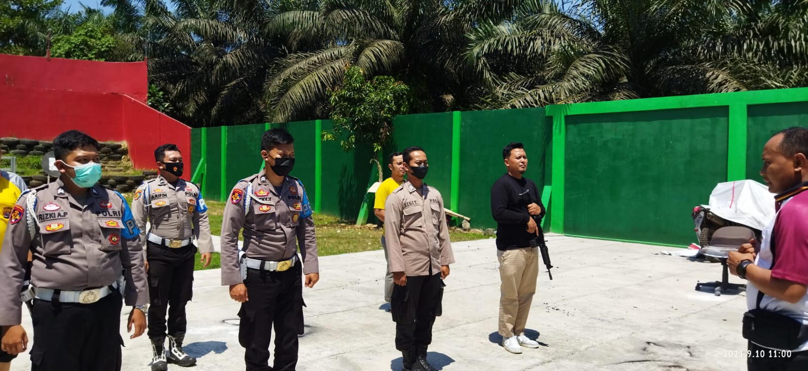 Tingkatkan Kemampuan, Si Propam Polres Lebak Polda Banten Adakan Latih