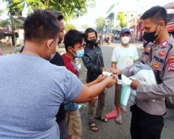 Rutinitas Polres Lebak Polda Banten bersama Satgas Covid19 Jaga Keseha