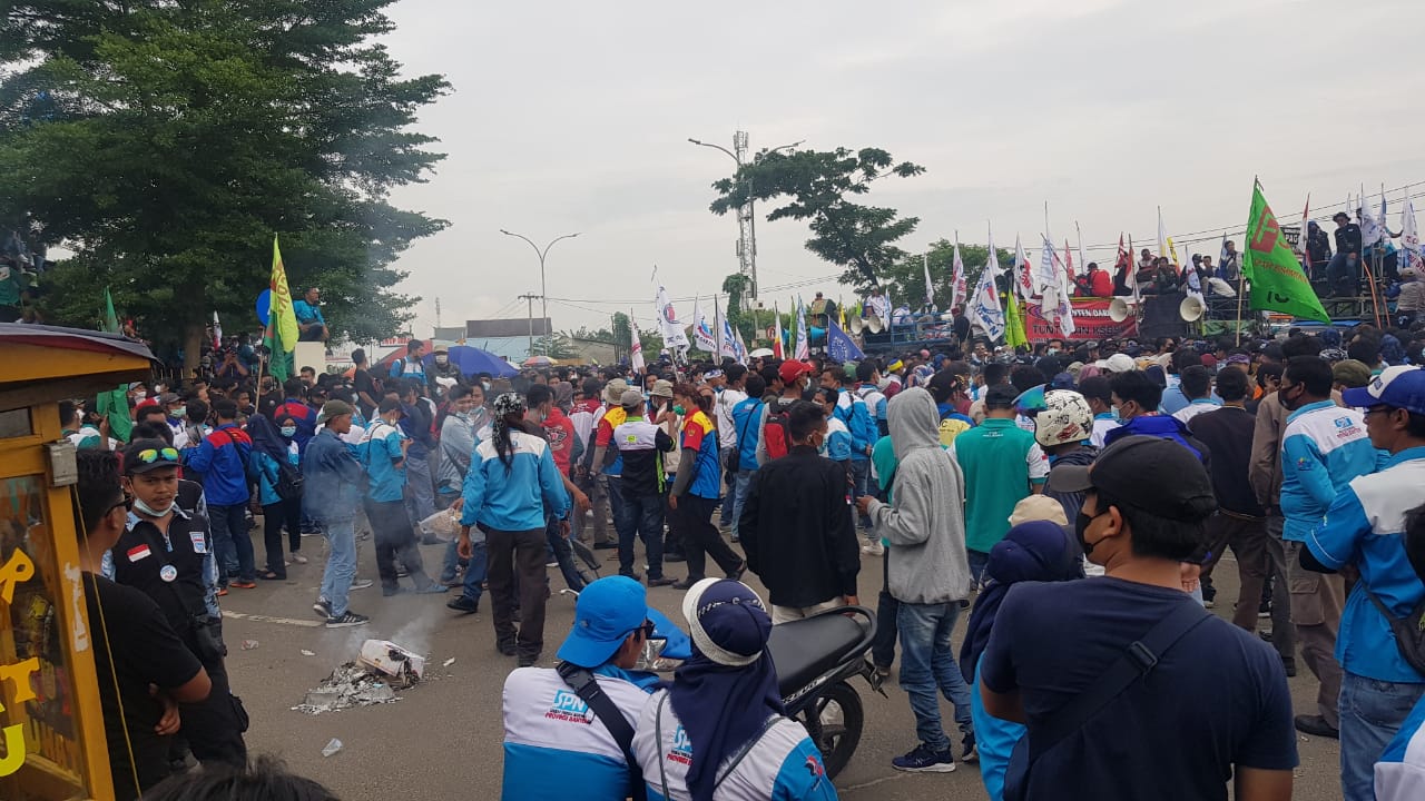 Antisipasi Tindak Pidana Aksi Unras Buruh Di Kp3b, Ditreskrimum Polda 