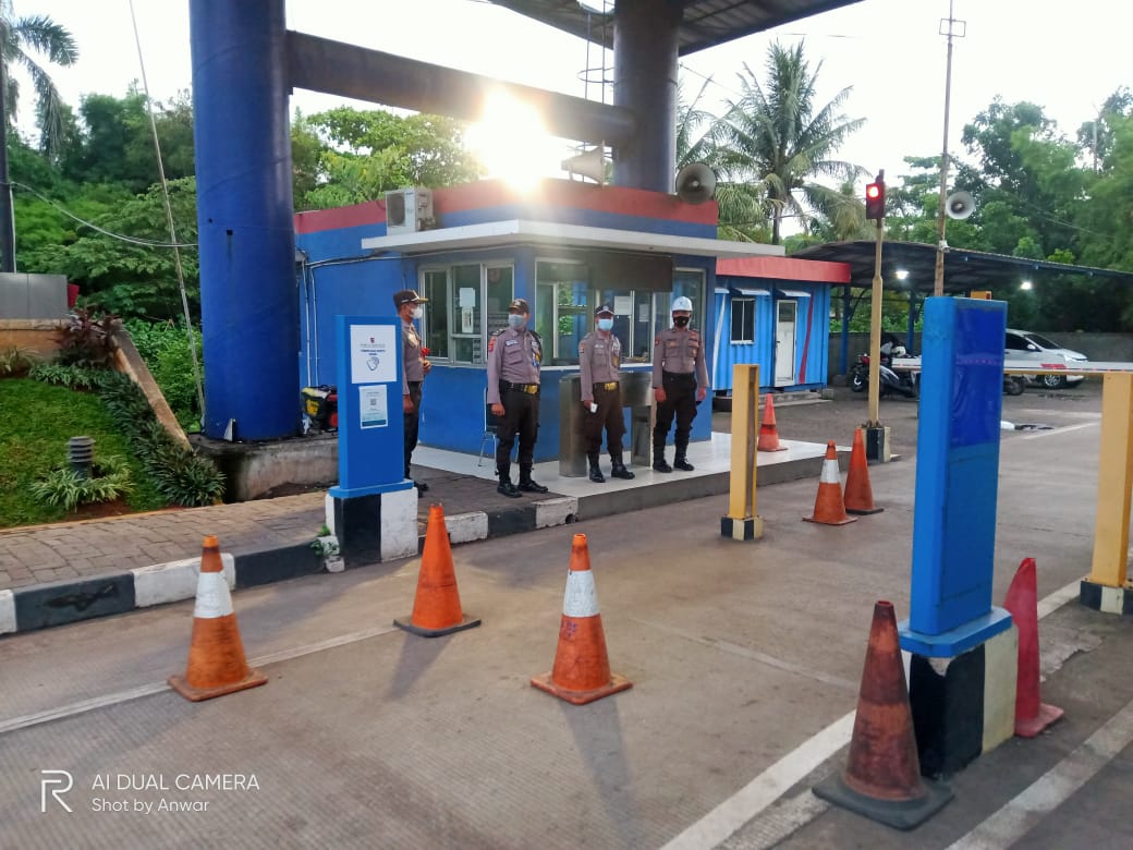 Dirpamobvit Polda Banten Gelar Pengamanan Di Pt Krakatau Bandar Samudr