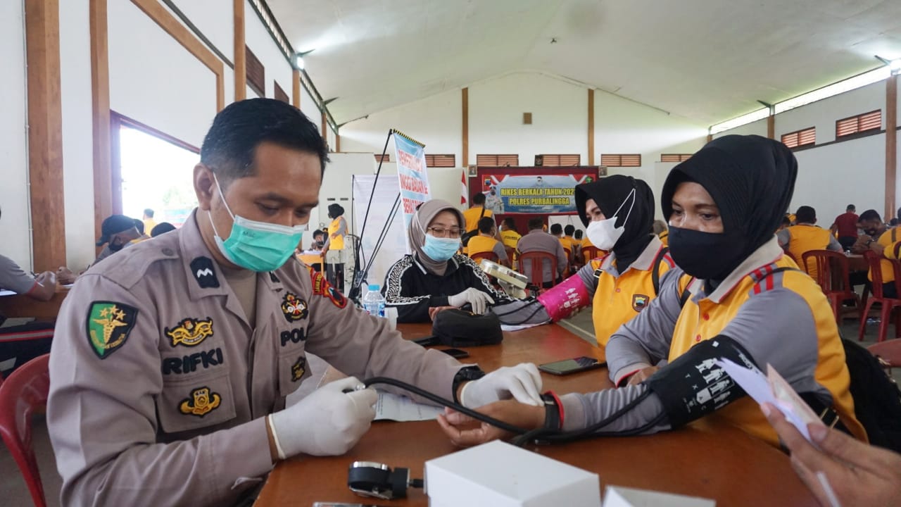 Seluruh Personel Polres Purbalingga Jalani Pemeriksaan Kesehatan