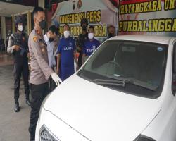 Satreskrim Polres Purbalingga Ungkap Kasus Penggelapan Mobil Rental