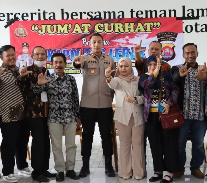 Jalin Silaturahmi Dengan Forum Hrd Lebak, Jum'at Curhat Bersama Kapolr