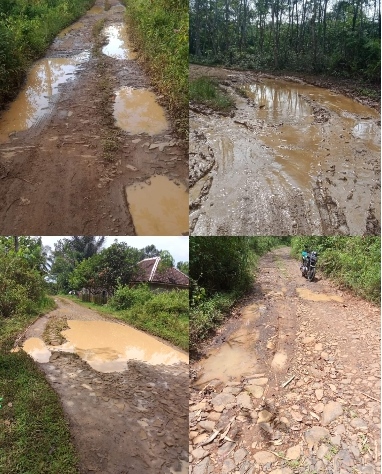 Jalan Rusak Berat, Warga Desa Ciapus Berharap Pemkab Segera Perbaiki J