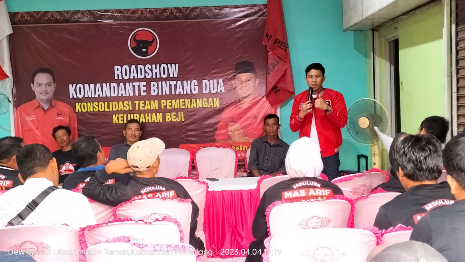 Arif Lukman Komandan Te Bintang Dua Dapil 2 Taman , Gelar Konsolidasi 