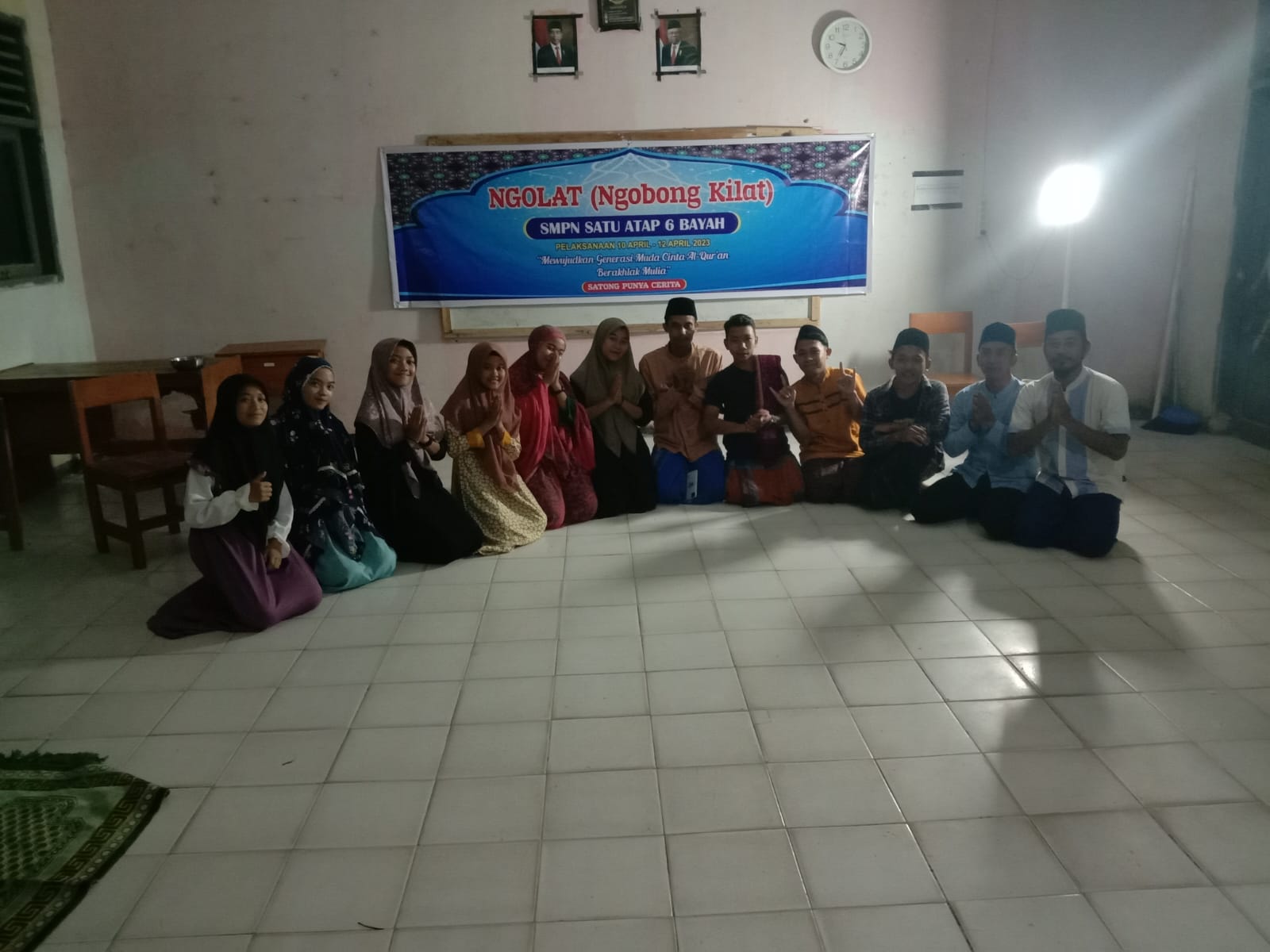 Siswa Siswi Smpn 6 Satap Antusias Melaksanakan (ngolat) Ngobong Kilat
