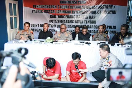 POLDA JATENG GEREBEK HOME INDUSTRI EKSTASI JARINGAN INTERNASIONAL DI P