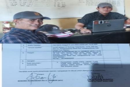 Kepala Desa Tambak Resmi Dilaporkan Ke Aparat Penegak Hukum Polres Leb