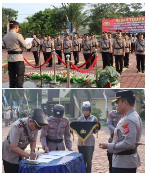 Kapolres Lebak Pimpin Upacara Sertijab Wakapolres Lebak, Tiga Pju Dan