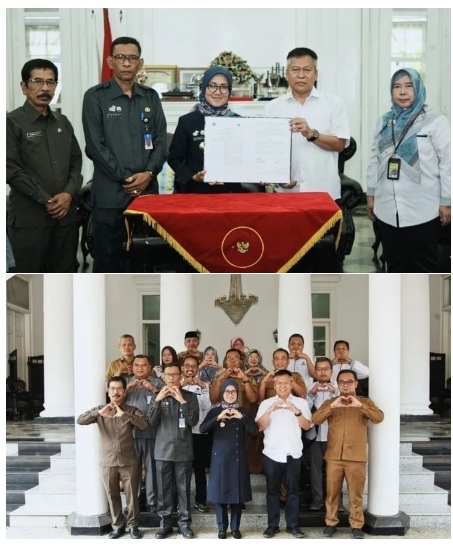 Bupati Tandatangani Mou Pengembangan Kampung Kompeten Dan Produktif, D
