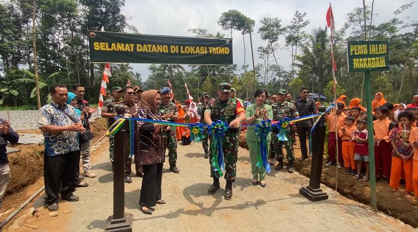 Siapkan Aspek Pertahanan Darat, Kodim Purbalingga Bangun Jalan Baru