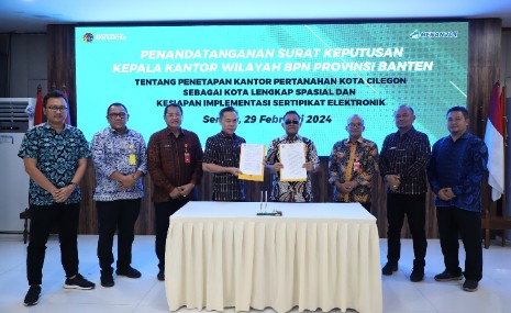 Kanwil Bpn Provinsi Banten Tetapkan Kantor Pertanahan Kota Cilegon Seb