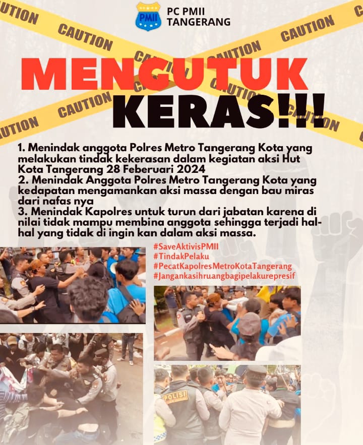Petugas Pukuli Empat Mahasiswa Saat Aksi Unjuk Rasa Di Kota Tangerang
