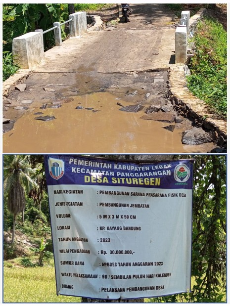 Warga Kampung Kayang Bandung Desa Situregen Soal Pembangunan Jembatan