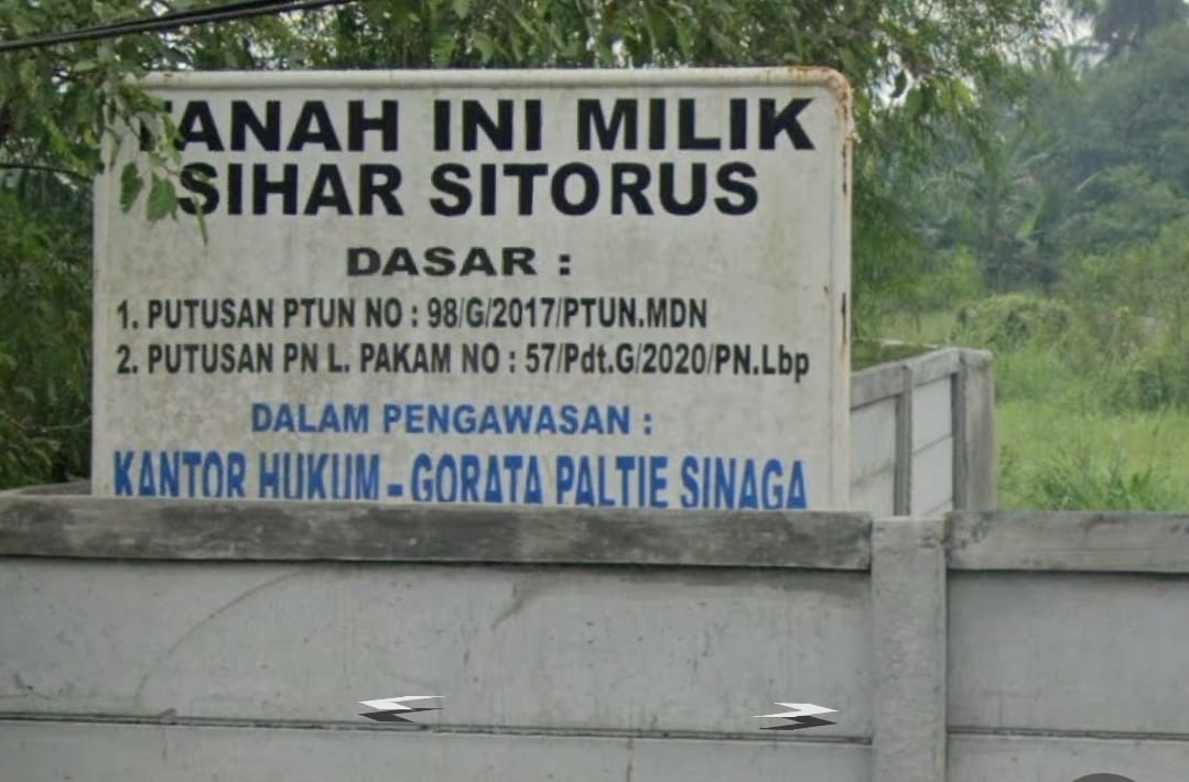 Keluarga Sihar Sitorus Bakal Membayar Tanah Legiman Pranata Ternyata I
