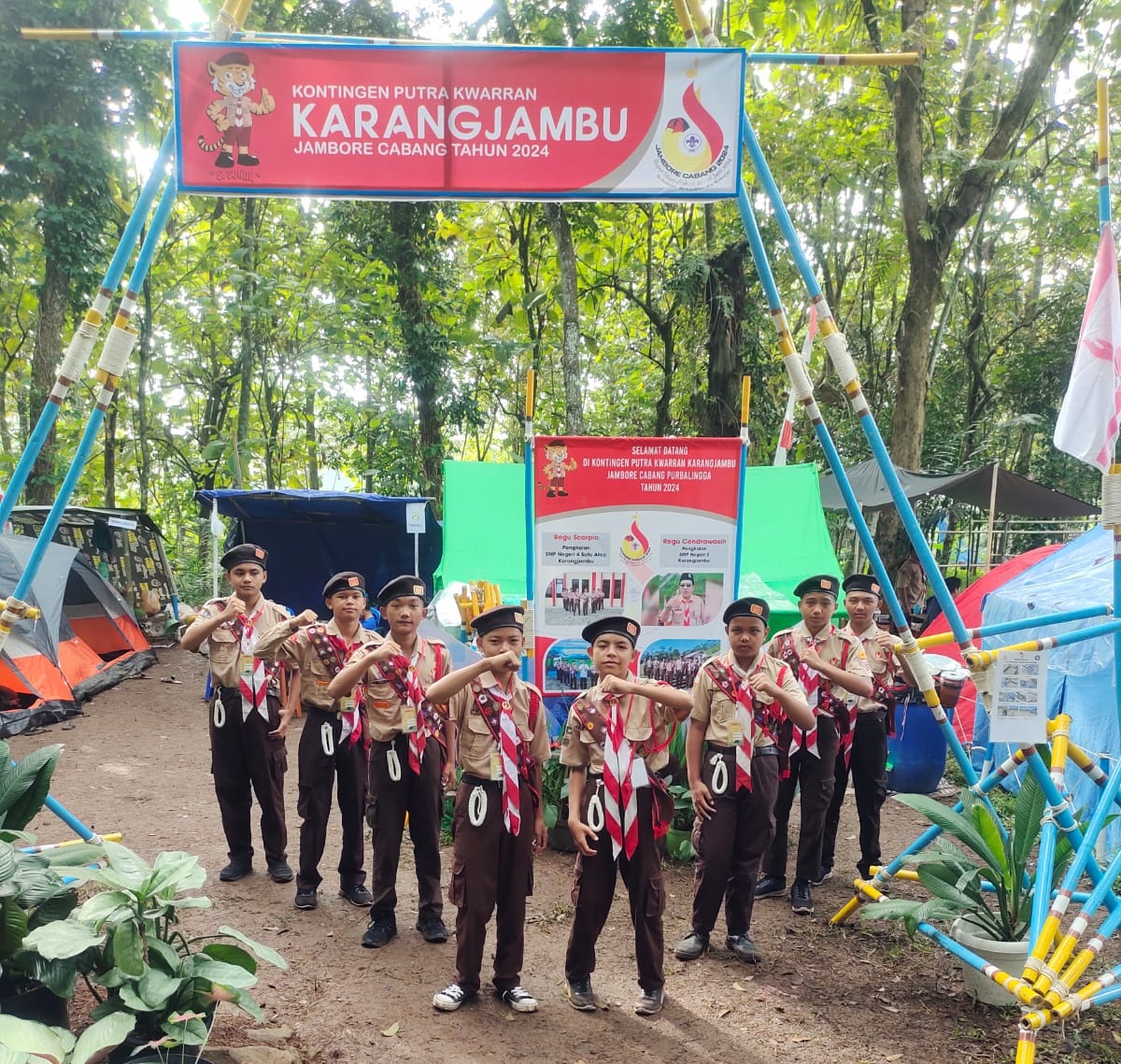 8 Siswa Smp Negeri 4 Satu Atap Karangjambu Berlaga Di Jambore Cabang S