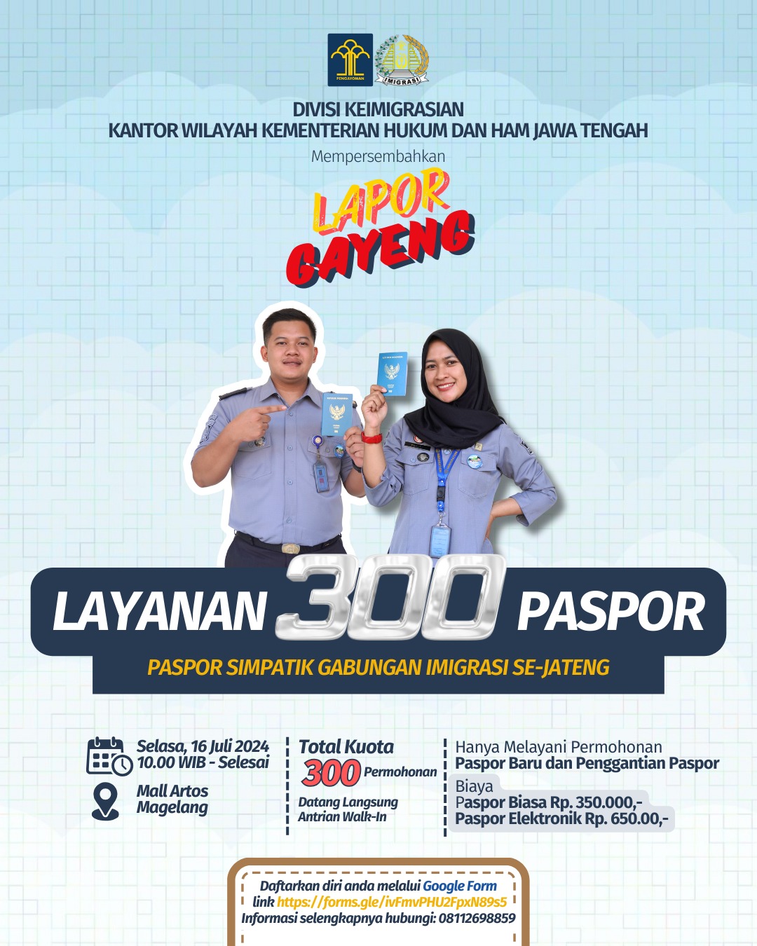 Beri Kemudahan, Jajaran Imigrasi Se Jateng Gelar Lapor Gayeng