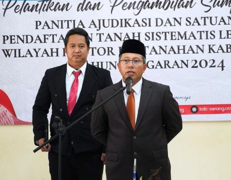 Kepala Kantor Atr Bpn Kabupaten Serang Laksanakan Pelantikan Dan Peng
