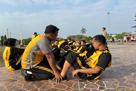 POLRES DEMAK GELAR TES KESEHATAN JASMANI 