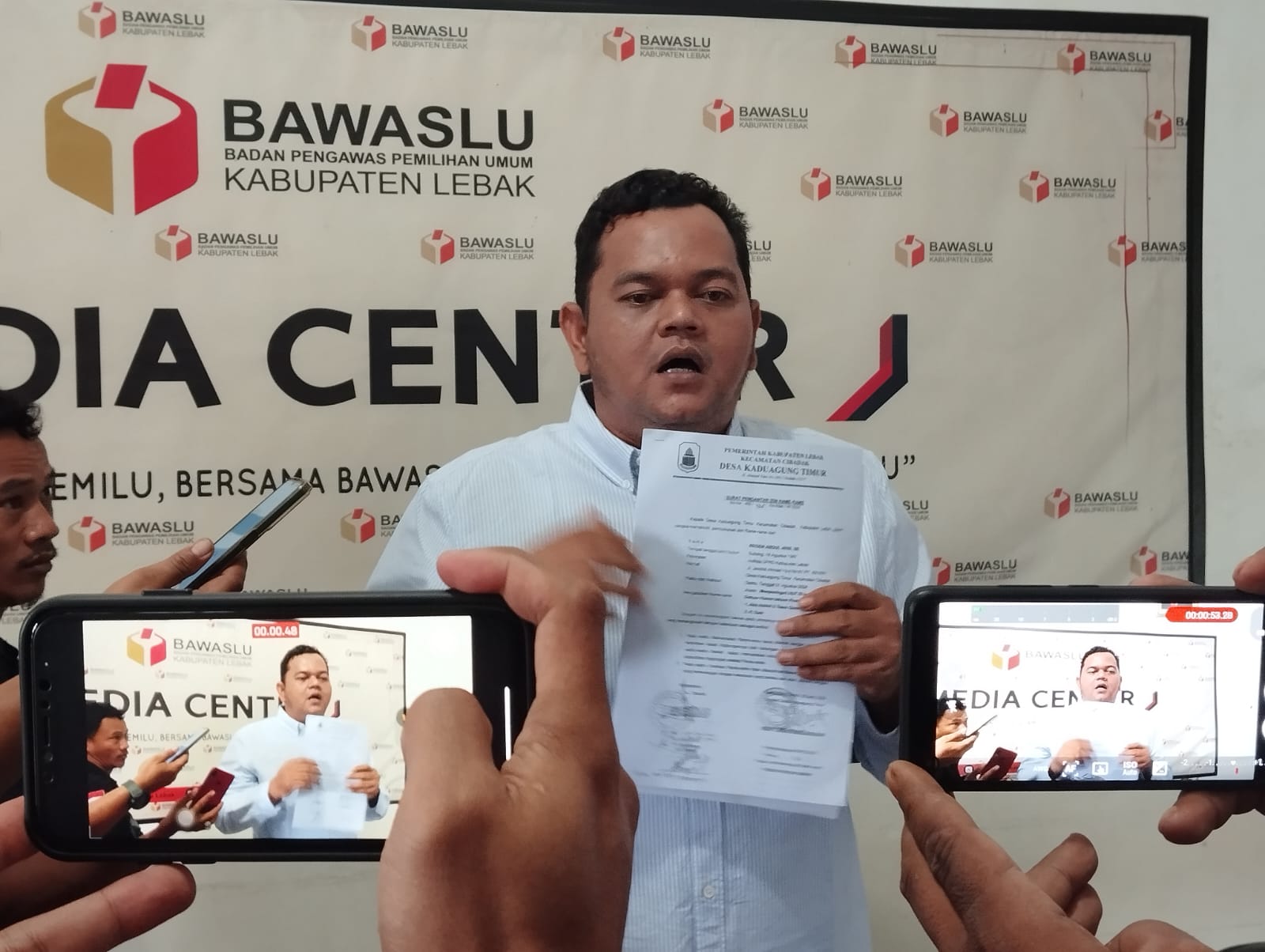 Diperiksa Bawaslu Lebak, Regen Tegaskan Pesta Rakyat Tidak Memakai Uan