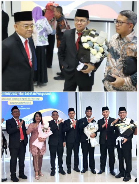 Hadiri Pelantikan Pejabat Administrator, Kakanwil Bpn Banten Ucapkan S