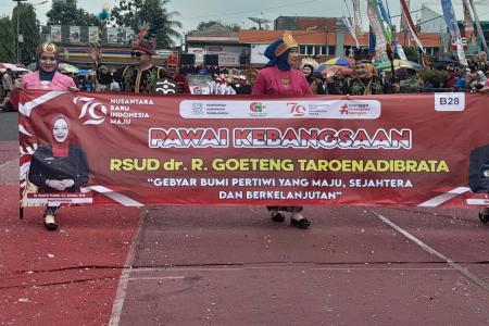 RSUD Purbalingga drRGoetheng Tarunadibrata ikut ramaikan Karnaval keba