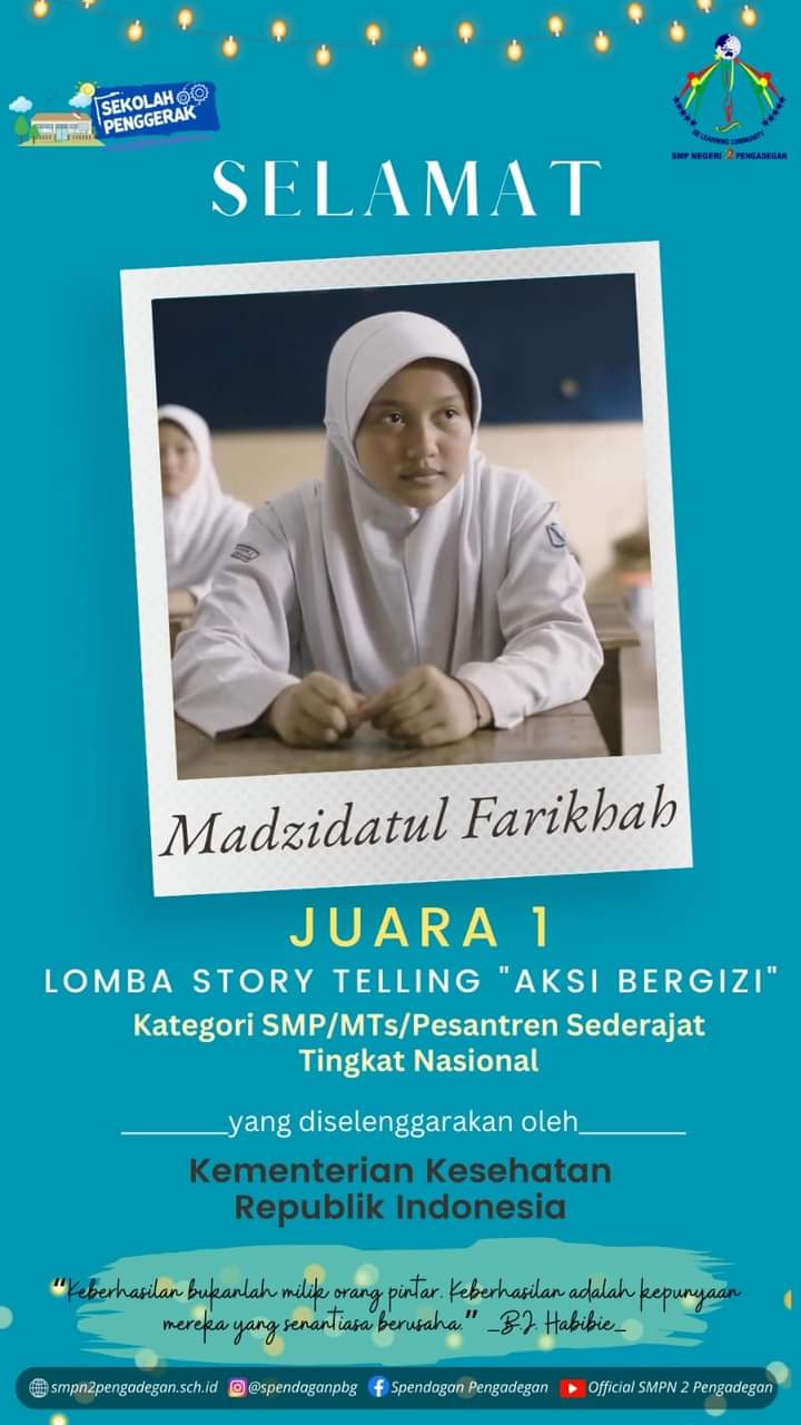 Siswa Teladan Smpn 2 Pengadegan Raih Juara Story Telling Tingkat Nasio