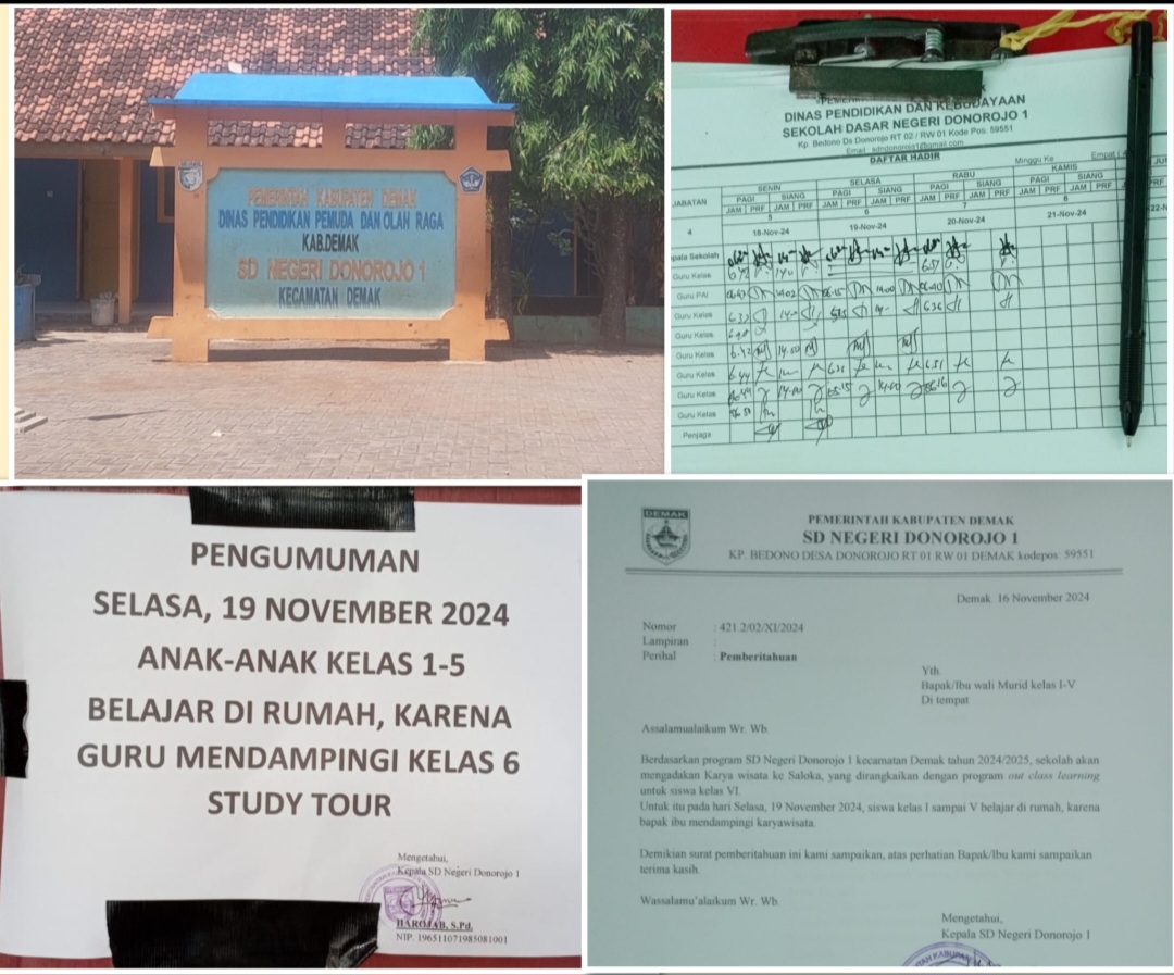 Waktu Kbm Siswa Sd N 1 Donorojo Kelas 1 Sampai 5 Tersita Adanya Wisata