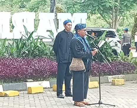 Edi Nurhedi Camat Maja, Pimpin Upacara Hut Kabupaten Lebak Ke 196 Di K