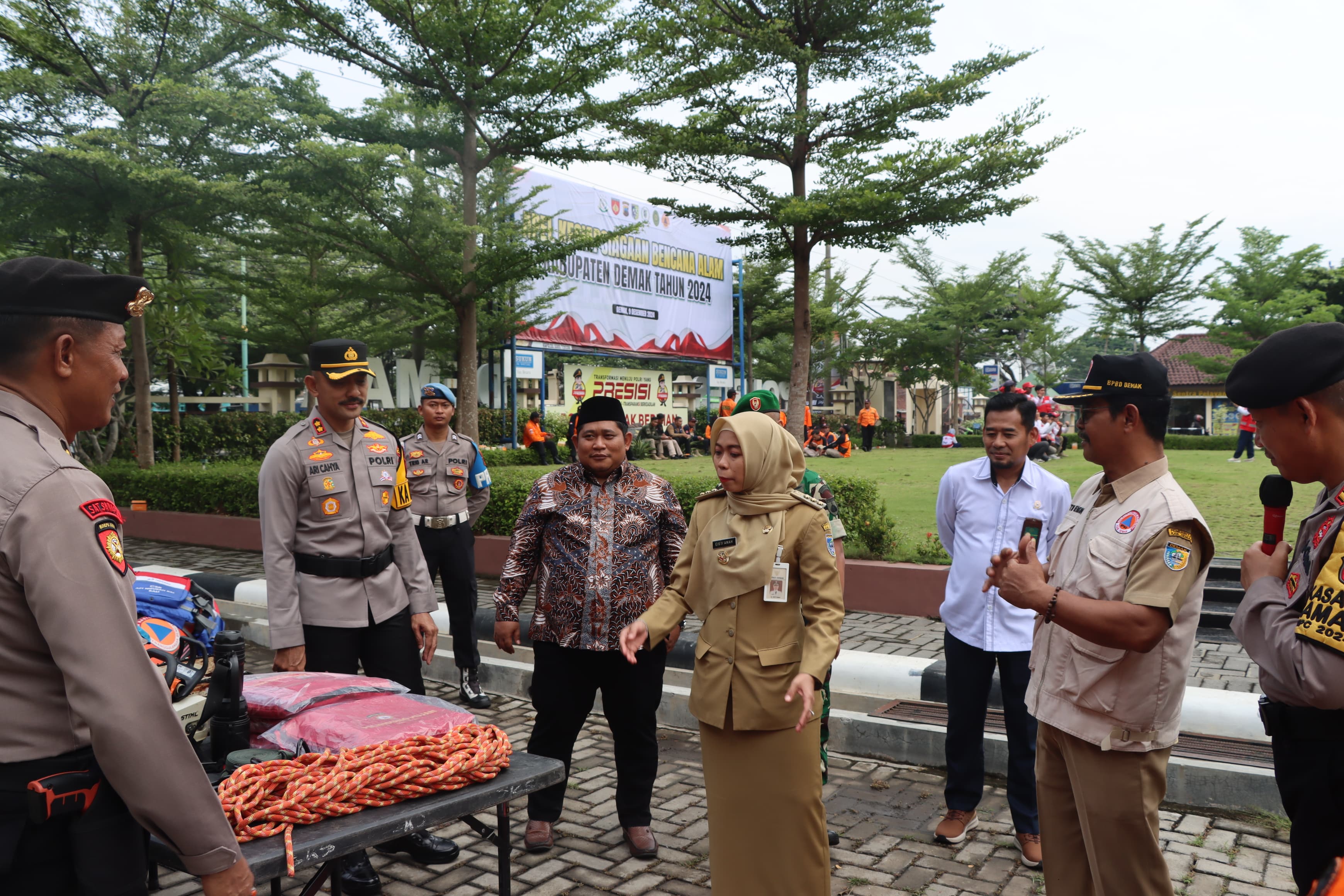 Apel Kesiapsiagaan Bencana Alam Digelar Polres Demak Bersama Pemda