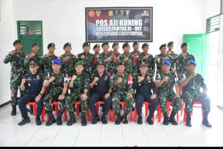 Pelaksanaan Kegiatan Wasgiat Ops Pamtas Oleh Kodam VI Mlw di Perbatasa