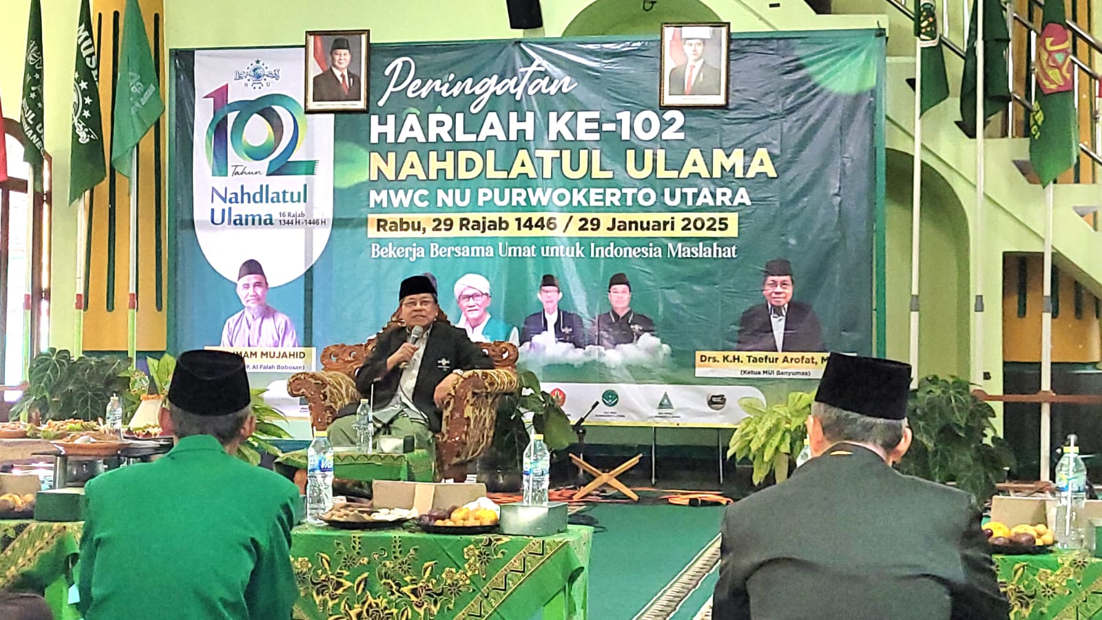 Harlah Ke 102 Nu, Mwcnu Purwokerto Utara Gelar Pengajian