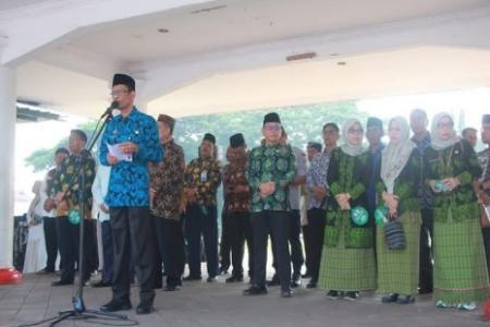 Sekda Lebak Lepas Pawai Tahrib Ramadhan dan Launching Mobil Layanan Ba