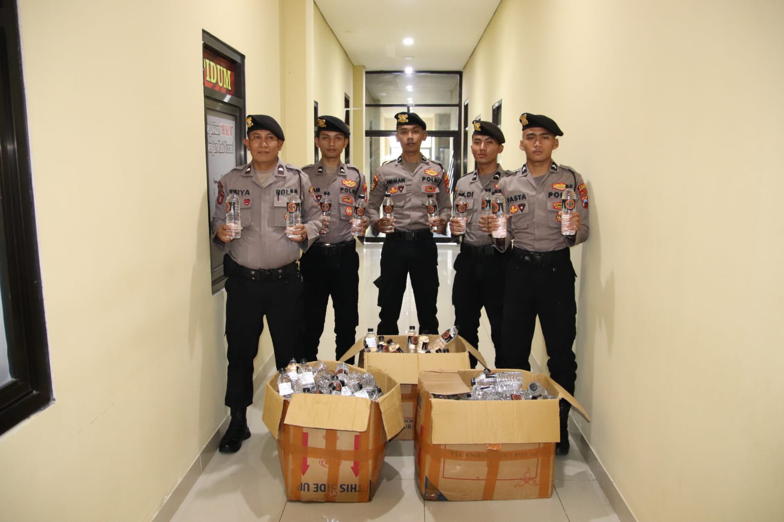 Sat Samapta Polres Sumenep Amankan 271 Botol Arak Ball