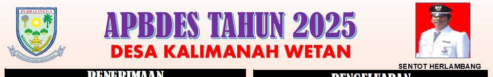 Realisasi Apbdes Kalimanah Wetan Tahun 2024 Dan Apbdes Tahun 2025