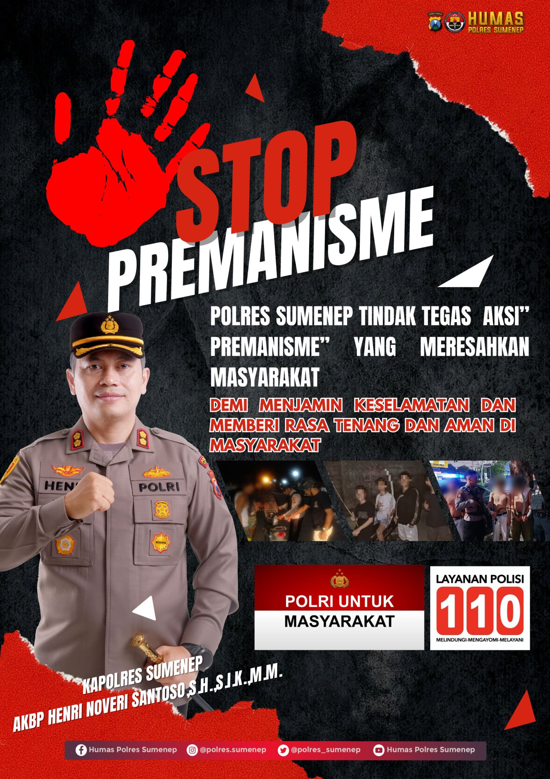Polres Sumenep Tegas Berantas Premanisme, Wujudkan Keamanan Yang Kondu