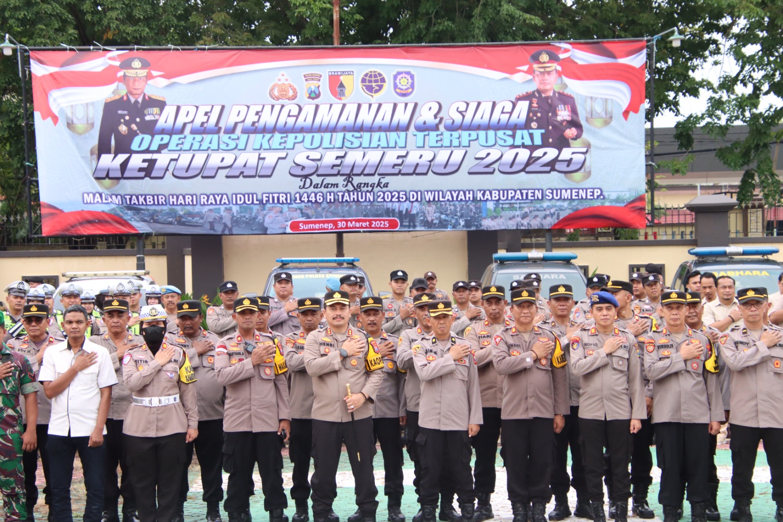 Polres Sumenep Gelar Apel Pengamanan Dan Siaga Malam Takbiran