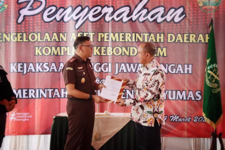 Kabar Gembira Kajati Serahkan Aset Kebondalem ke Pemkab Banyumas