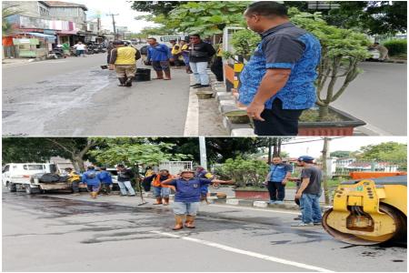 DPUPR Banten Melalui UPTD PJJ  Lebak Percepat Perbaikan Jalan  Untuk K