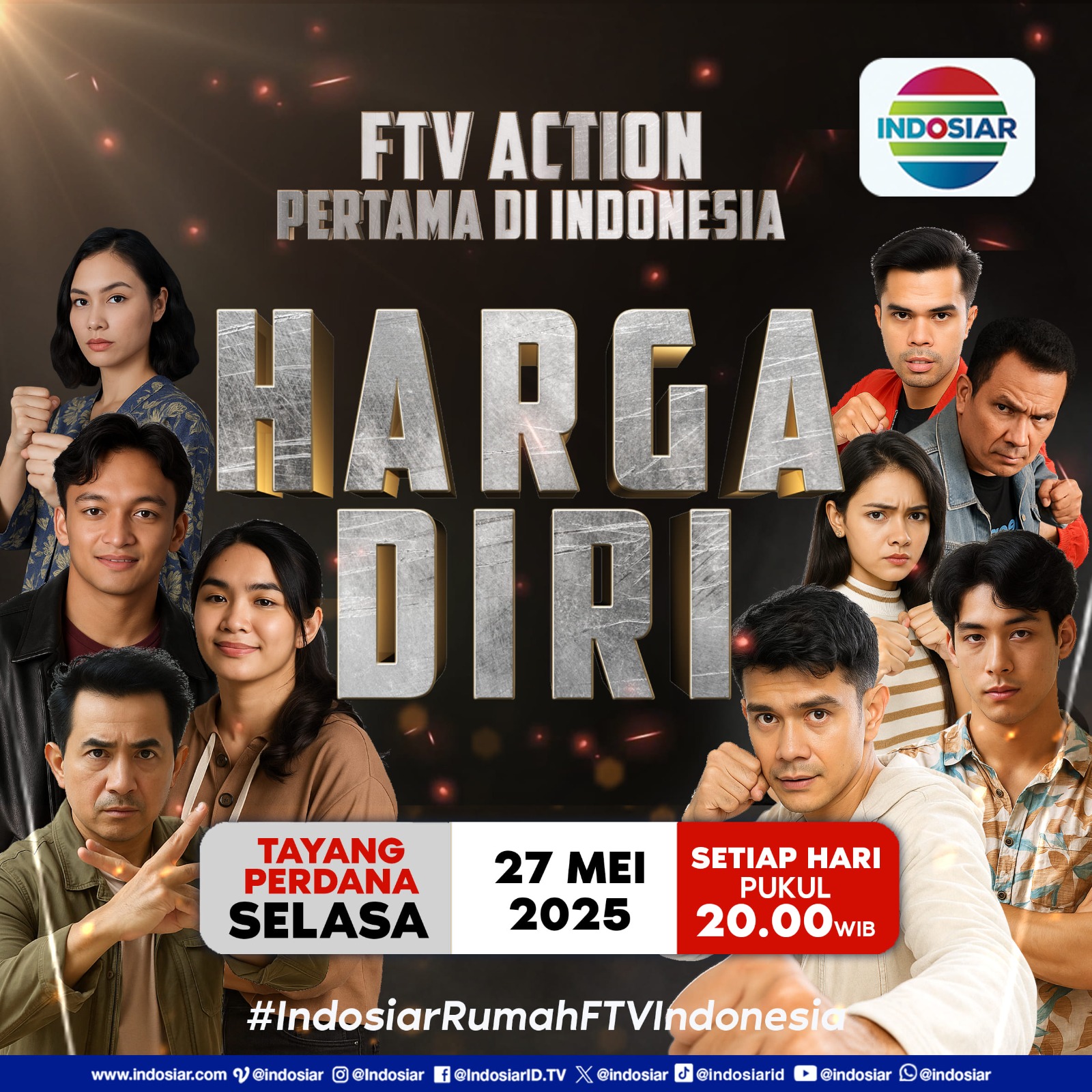 Indosiar Tayangkan Ftv Action Pertama Di Indonesia Harga Diri, Tiap Ju