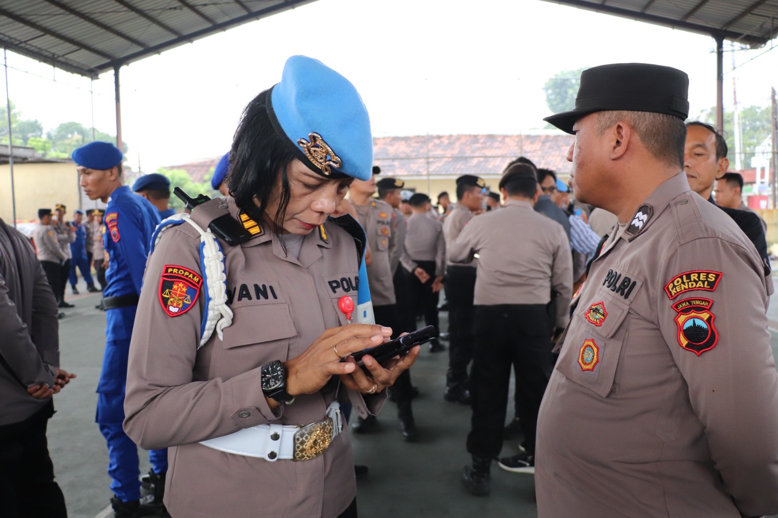 Ratusan Polisi Di Polres Kendal Jalani Tes Urine, Hasilnya Negatif Nar