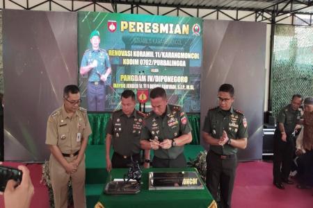 Pangdam IVDiponegoro Resmikan Renovasi Koramil Karang Moncol