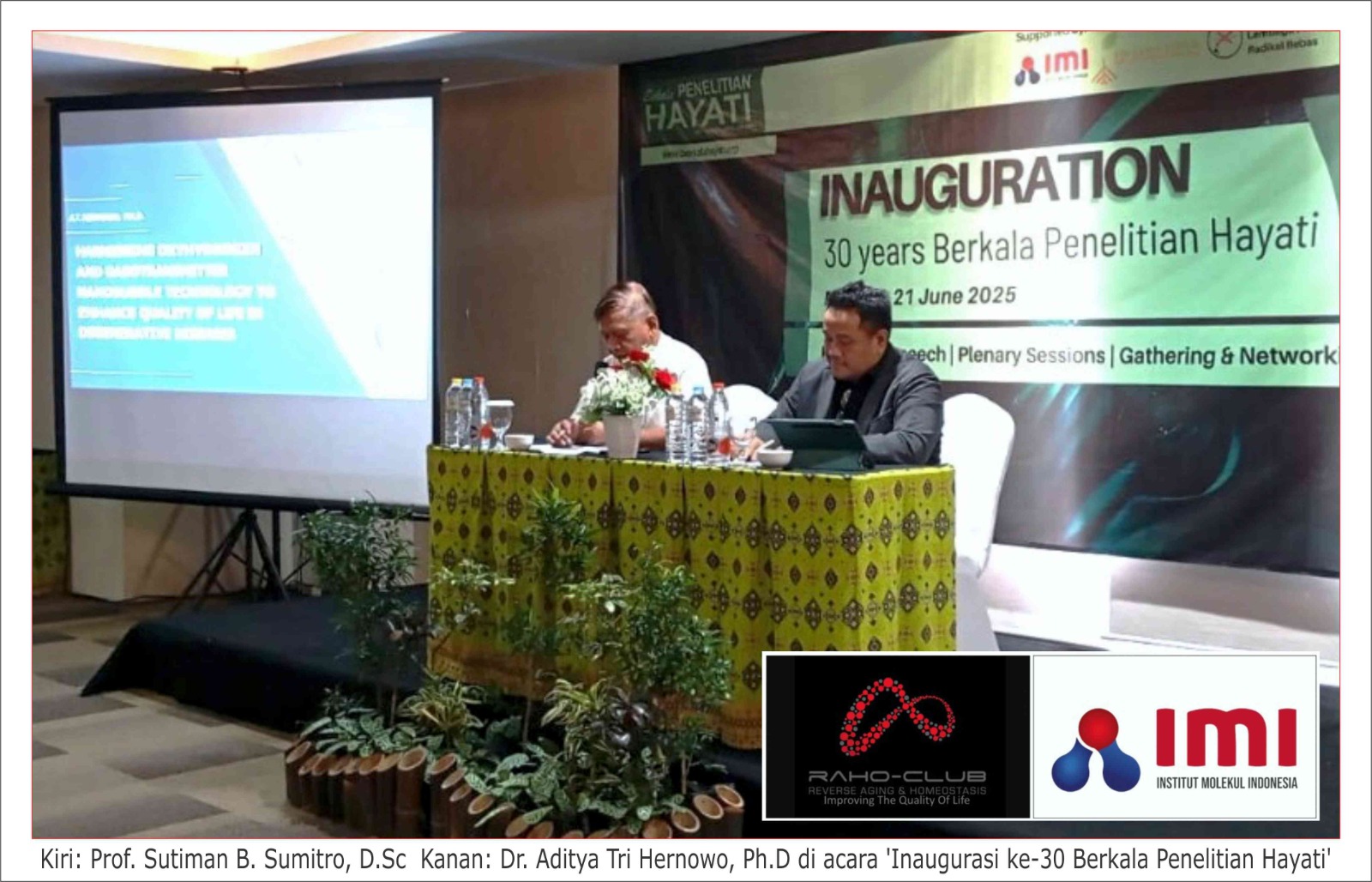 Terapi Nanobubbles Imi raho Club Di Inaugurasi Ke 30 Berkala Penelitia