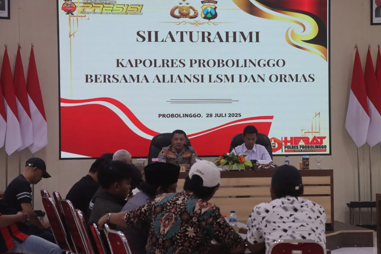 Jalin Silaturahmi, Kapolres Probolinggo Tatap Muka Dengan Lsm Dan Orma