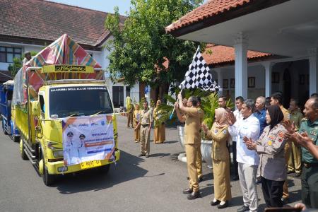 Pemkot Tegal Salurkan 31266 Ton Bantuan Beras untuk 15633 Keluarga Pas