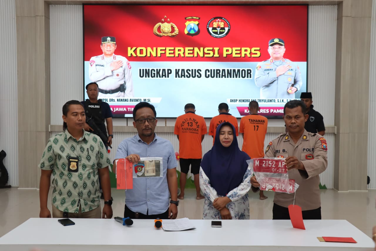 Polisi Berhasil Ungkap Kasus Curanmor Di Pamekasan 5 Tersangka Diamank