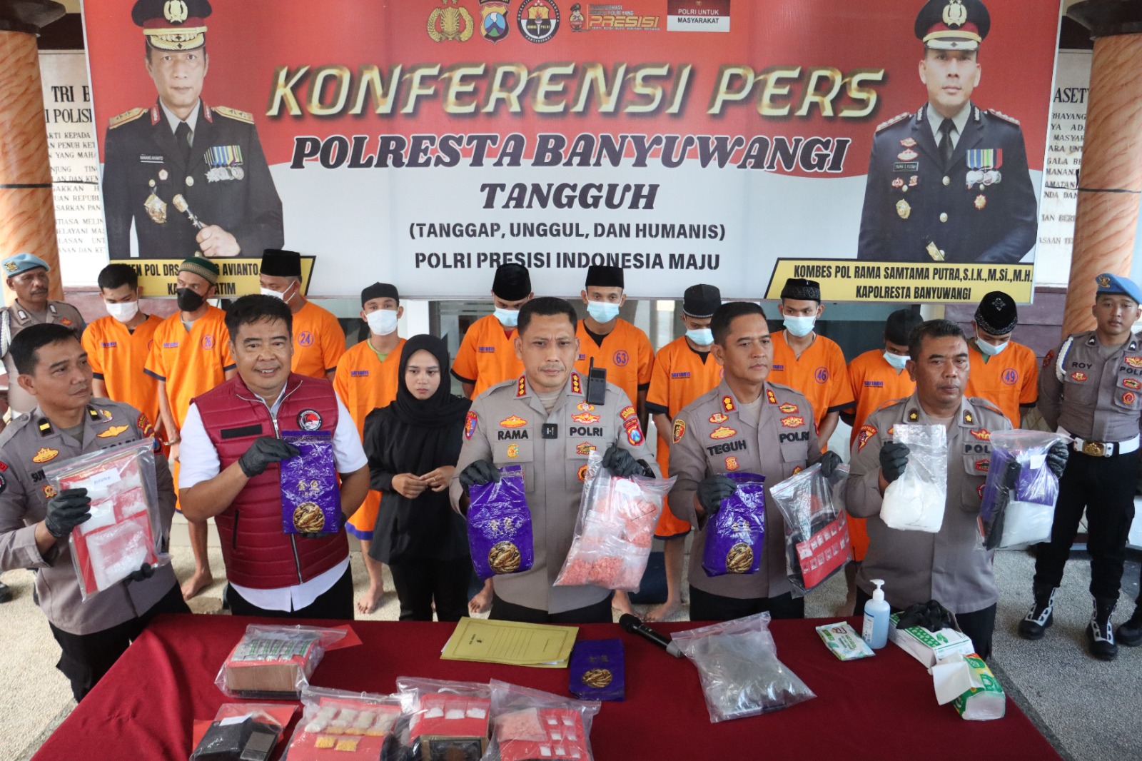 Polresta Banyuwangi Berhasil Ungkap Narkoba Selama Agustus 2025 Amanka